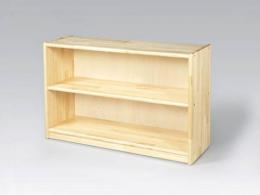 【日本製】【国産木製家具】白木棚〈小〉背板付|ブロック社(日本)