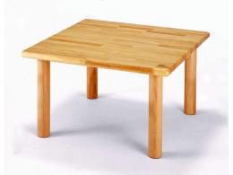 【国産木製家具】角テーブル 75〈H35cm〉|ブロック社(日本)