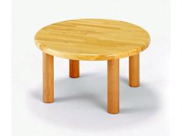 【国産木製家具】丸テーブル60<H35cm>|ブロック社(日本)
