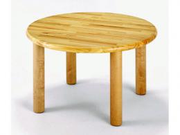 【国産木製家具】丸テーブル75<H30cm>|ブロック社(日本)