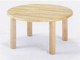 【国産木製家具】丸テーブル 75〈H43cm〉|ブロック社(日本)